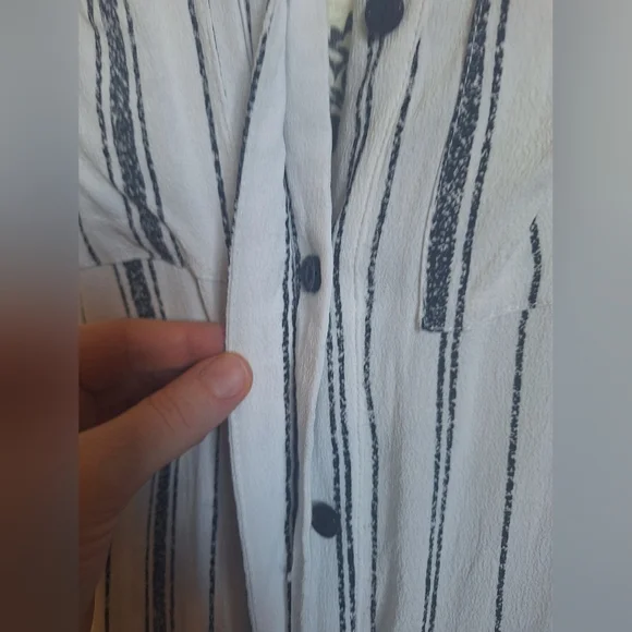 Kismet sheer white & black vest/cardigan size M - Picture 4 of 8